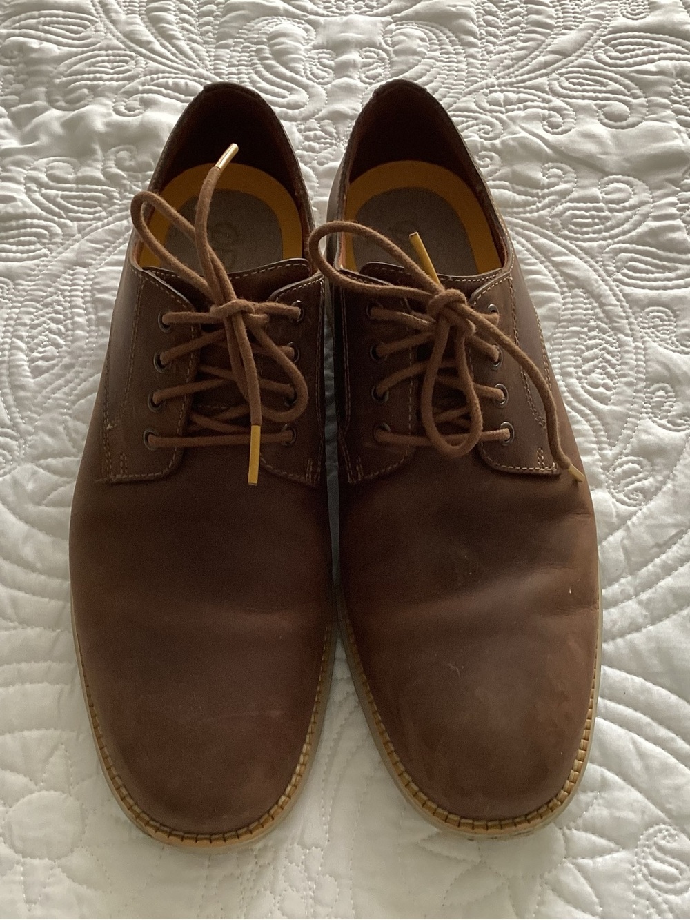 Men’s Cole Haan Brown Leather Lace-Up Oxfords. Size 9. B3